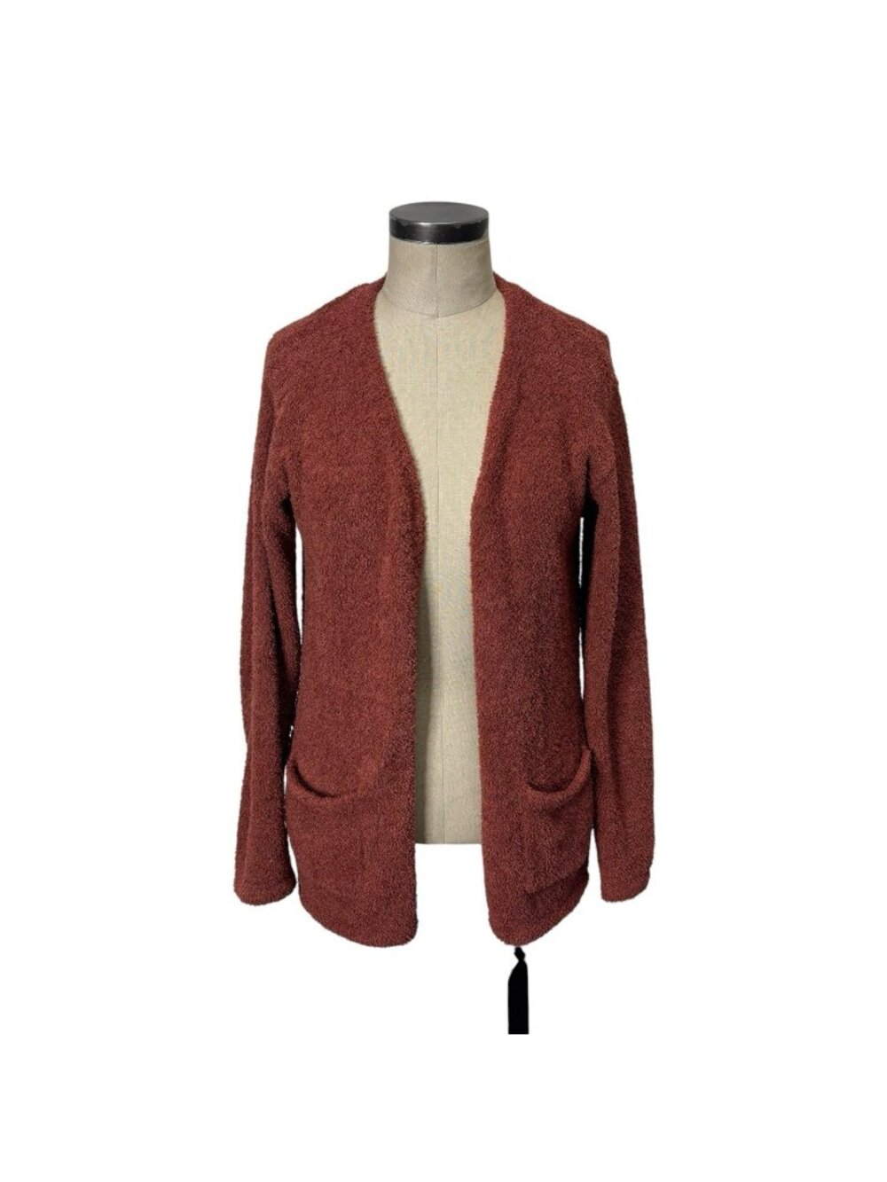 Stitch Fix R & R Girls Open Front Fuzzy Knit Cardigan Sweater XL Rust R+R
